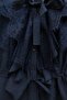 طقم كوبرا مبطن مع ياقة مربوطة وتفاصيل دانتيل وحزام - لاسي - 3