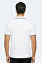Zither Men's Polo Collar White T-Shirt - 6