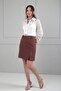 Women's Pleated Detailed Corseted Short Skirt - 3