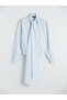 Scarf Collar Women's Shirt - 4