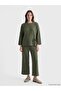 Lcw Grace Khaki Crew Neck Side Tie Blouse - 2