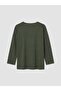Lcw Grace Khaki Crew Neck Side Tie Blouse - 6