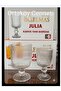 12 Piece Line Model Coffee Side Glass Cup 6 Small 80 Cc 6 Large 200 Cc Set Quality - 3