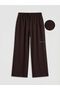 Lcwaikiki Classic Elastic Waist Wide Leg Women's Trousers
