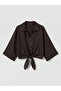 Lcw Vision Crop Linen Blend Women's Shirt