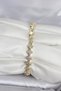 Brass Gold Color Clover Model Row of Zircon Stones Women's Bracelet - Ebj260418W41903 - 2
