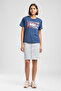 New Lami Women's Jean Skirt Blue