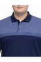 Men's Plus Size Melange Indigo Polo Collar Short Sleeve Punto T-Shirt 5Xl-6Xl-7Xl-8Xl - 3