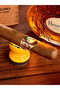 Yellow 2pcs Luxury Design Cigar Accessories Ceramic Cigar Ashtray Stand - 2
