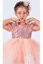 Girl's Salmon Sequined Tutu Dress 2-Piece-1701S - 4