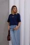 Pra Triangle Stone Navy Blue T-Shirt