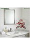 55cm Artificial Caladium Bicolor Tree Faux Plant with White Pot for Indoor Office Patio Home Decor - 7