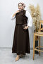 Double Suit with Tie Vest Tsd260189 Brown