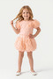 Girl's Ecru Rose Detailed Shorts Set-1004,01S