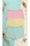 Girl's Boxer Cotton 3-Pack Lycra Ribbed Camisole - 2