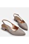 Large size evening shoes rose glitter open back 41-42-43-44 - 2