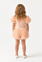 Girl's Ecru Rose Detailed Shorts Set-1004,01S - 3