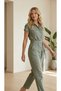 Women's Buttoned Linen Jumpsuit with Belt and Pockets, Summer Casual Stylish Jumpsuit - 2