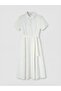 Xside Openwork Waist-Slit Shirt Dress - 5