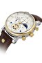 Tm105T-02Kg Brown Leather Cord Men's Wristwatch - 4