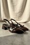 Aula Brown (4cm Heeled) Pointed Toe Shoes - 4