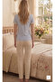 Premium Quality Cotton Patterned Pajama Set - 4