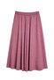 4612 Women's Pleated Loose Skirt with Side Pockets, Plum - 3