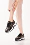 Genuine Leather Anatomical Sole Comfortable Casual Shoes Elnr.310 Black Snake - 7