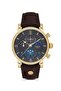 Tm105G-05Kg Brown Leather Cord Men's Wristwatch