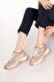 Genuine Leather Anatomical Sole Comfortable Casual Shoes Elnr.310 Mink Snake