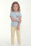 Printed Short Sleeve Girls' T-Shirt B12