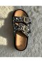 26Y225 Women's 36/41 Double Band Stone Premium Slippers - 5
