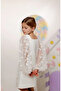 Three-Dimensional Sleeves Matte Satin Girl's Evening Dress - 3