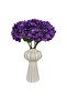 5Pcs Artificial Hydrangea Flowers with Vase, Silk Fake Flowers Arrangements for Home Office Decor