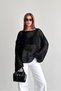 Women's Balloon Sleeve Summer Knitwear Blouse - 2