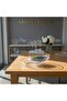 Set of 2 24 cm Medium Size Glass Salad Bowls Gilded - 4
