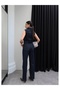 Denim Vest Pants Set - 4