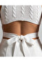 Summer Tie-Back Knitwear Crop Blouse - 4