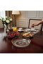 Set of 2 24 cm Medium Size Glass Salad Bowls Gilded