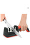 3-in-1 Kitchen Knife Sharpener with Easy-Grip Handle and Non-Slip Rubber Base, Featuring Three Sharpening Stages.