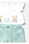 Baby Girl 4-Piece T-Shirt Shorts Set Mint 1641 - 4