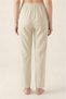 Ecru 100% Cotton Muslin Fabric Women's Trousers with Elastic Waist - Women's Hajj Umrah Trousers - 6