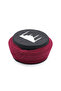 Cami Sarığı - Burgundy Fabric - Black Veil - Plain Wrap - Cami Embroidered - 5 Meters - 3