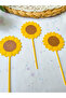 Sunflower Cake Decoration Set - Cupcake Toothpick - Günebakan Yellow-Brown Birthday Party Cake Decor - 6