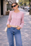 Light Pink Embroidered Hemline Shirt