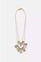 Brand Model 2-Piece Flower Charm Necklace