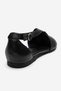 Fable Black Skin Genuine Leather Open-Sided Women's Ballerina Shoes - 5
