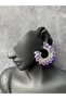 Marquise Model Bridal Henna Wedding Costume Earrings Evening Dress Earrings - 2