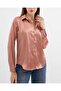 3964 Lightly Flowing Satin Shirt - Camel - 2