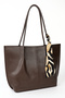 Women's Leather Shopper Large Shoulder Bag Brown - Cnt2001 - 4